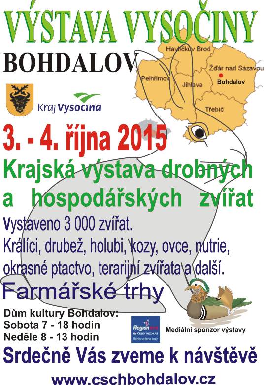 VÝSTAVA VYSOČINY BOHDALOV 2015